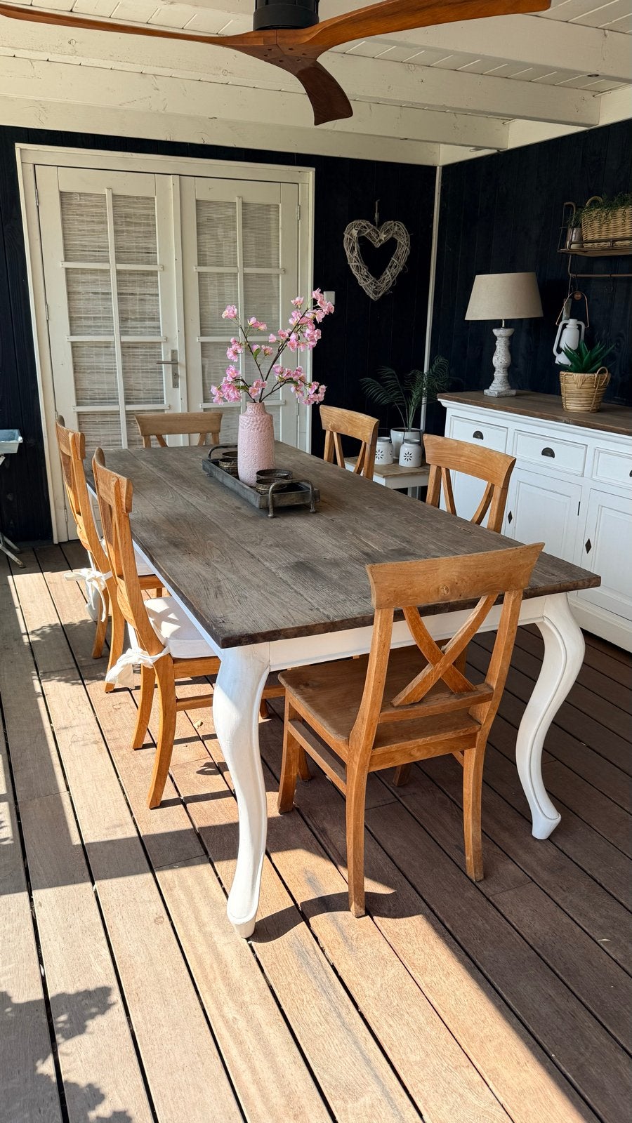 6 teak stoelen - Landelijke stijl, Ophalen, Zo goed als nieuw, Teakhout