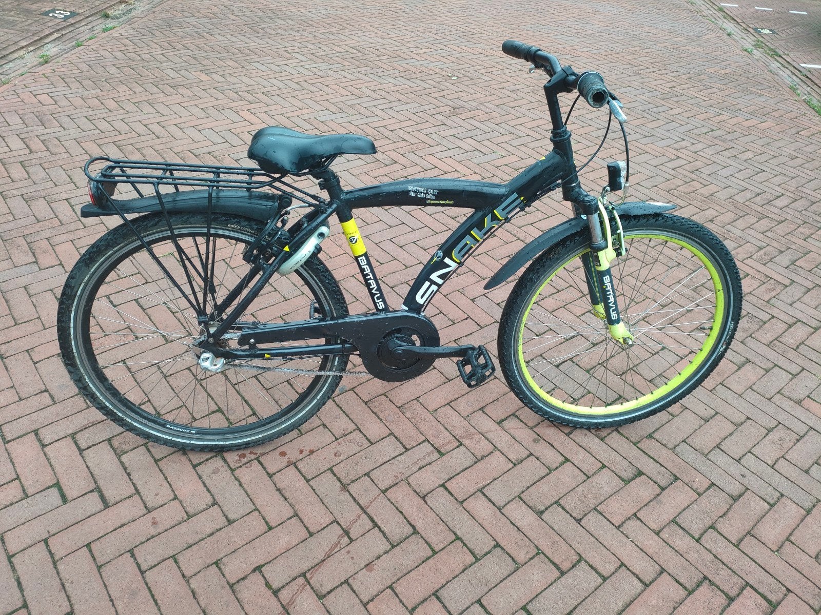 Batavus snake fiets 26 inch met 3 versnelling, Terugtraprem, Versnellingen, Ophalen, 26 inch of meer