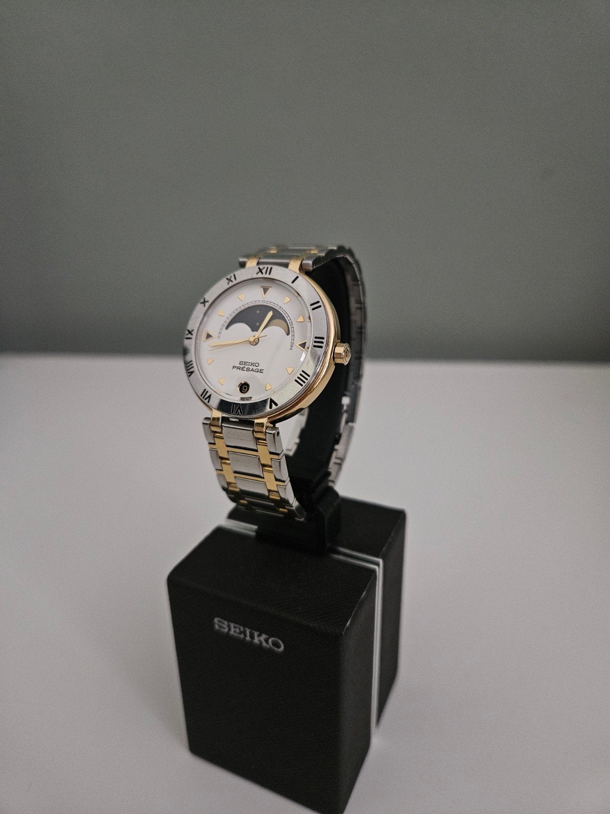 vintage seiko presage moonphase, Seiko, Staal, Met bandje, Polshorloge