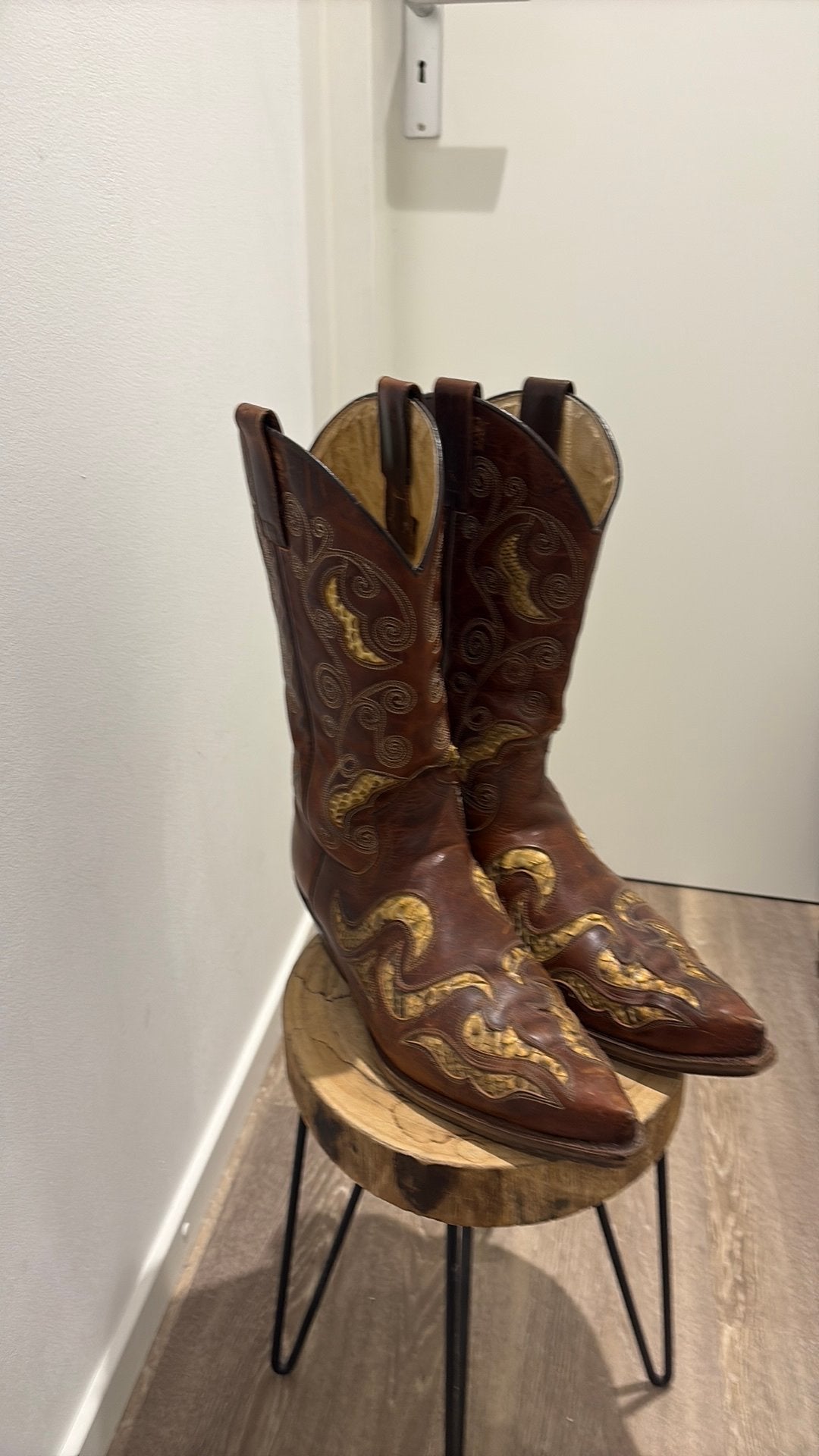 Sendra boots mt 45 bruin met python incl verzenden, Bruin, ., Boots, Ophalen of Verzenden