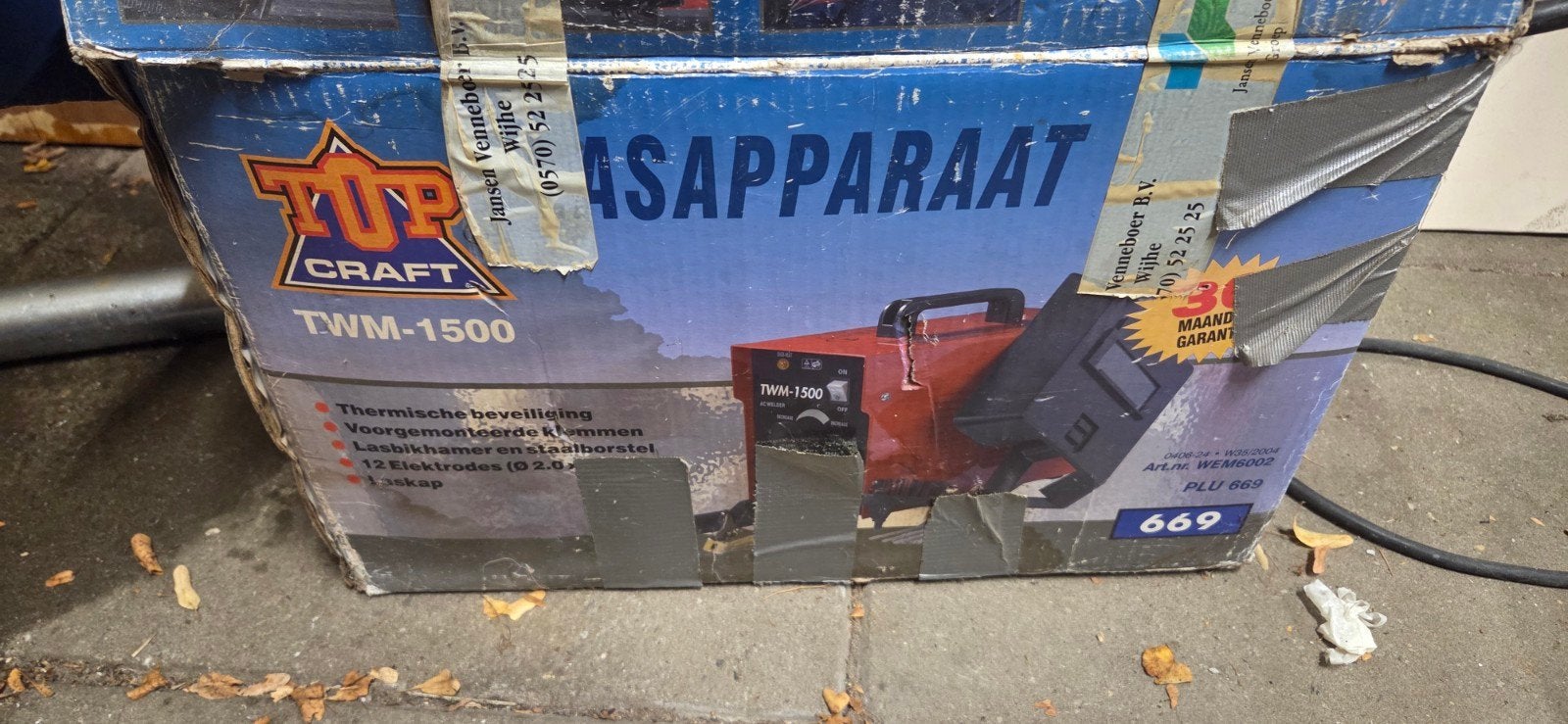 top craft lasapparaat, Doe-het-zelf en Verbouw, Ophalen, Gebruikt, Elektroden