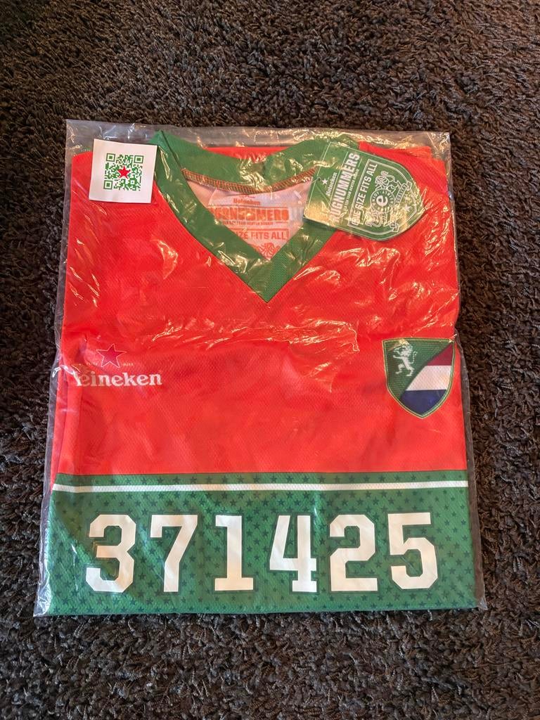 Heineken Rugnummers Oranje Shirt - One Size Fits All, Sport en Fitness, Voetbal, Maat L, Ophalen of Verzenden, Nieuw, Shirt