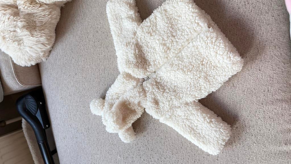 Baby fleece/teddy jasje - maat 50, Ophalen of Verzenden, Zo goed als nieuw, Jongetje of Meisje, Jasje