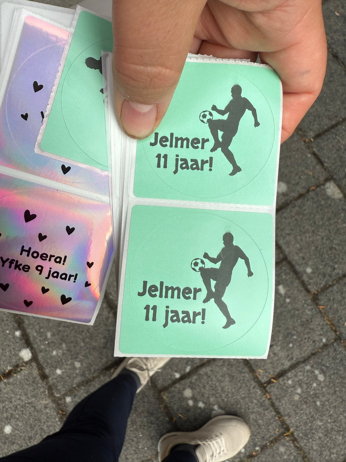 Traktatiestickers voetbal - gepersonaliseerd, Ophalen, Nieuw, Sport