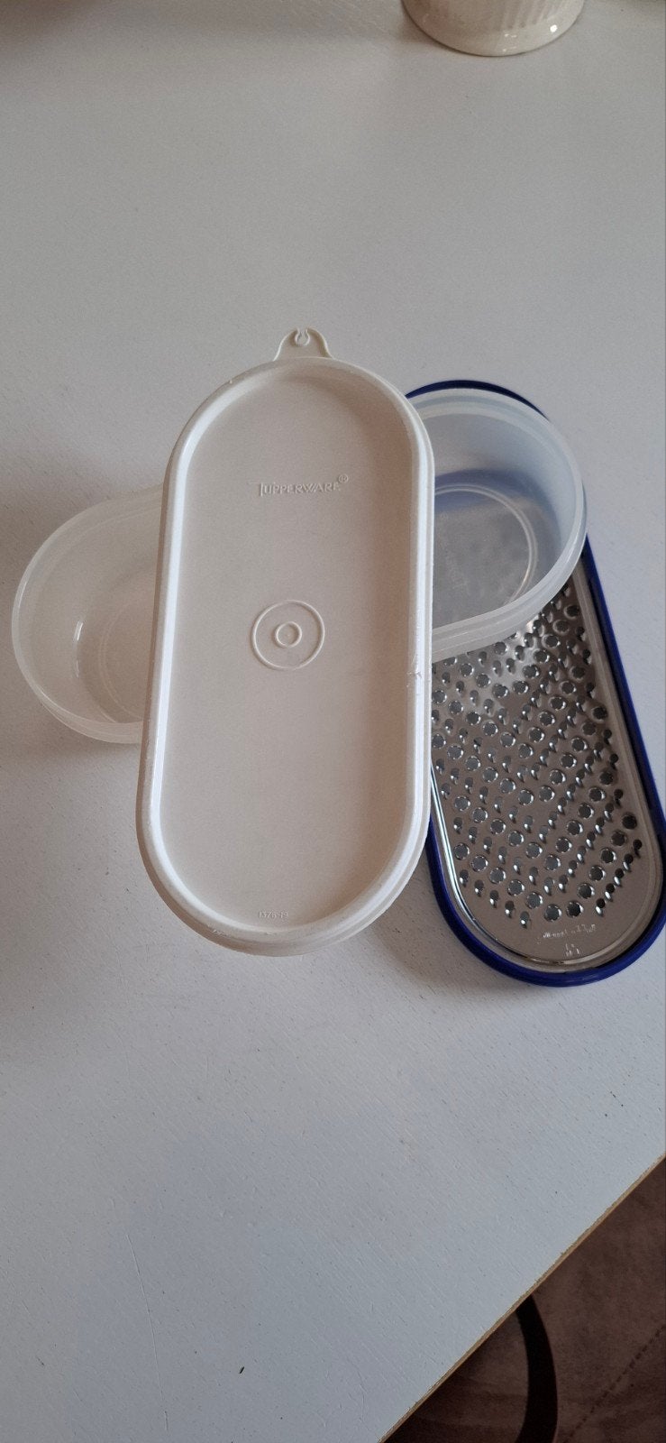 Tupperware schaaf met schaaltje, Blauw, Overige typen, Ophalen of Verzenden, Zo goed als nieuw