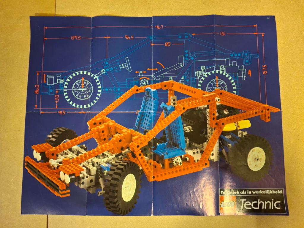 Lego 8865 Test Car. Jaren 80 Technic, Lego, 33 Bath Road, Slough, UK, Lego, Compleet
