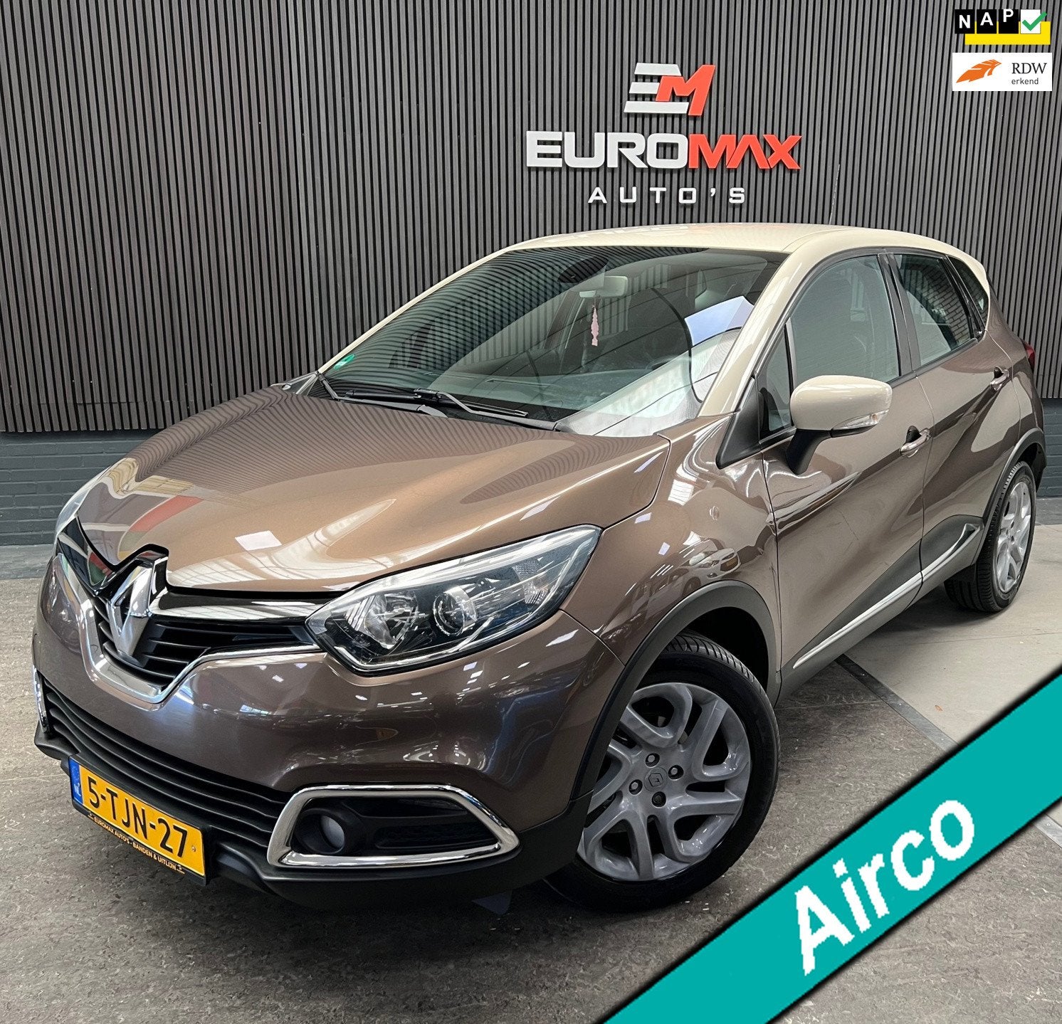 Renault Captur 0.9 TCe Dynamique NAP - Achteruitcamera - par, Voorwielaandrijving, Stof, Gebruikt, Zwart