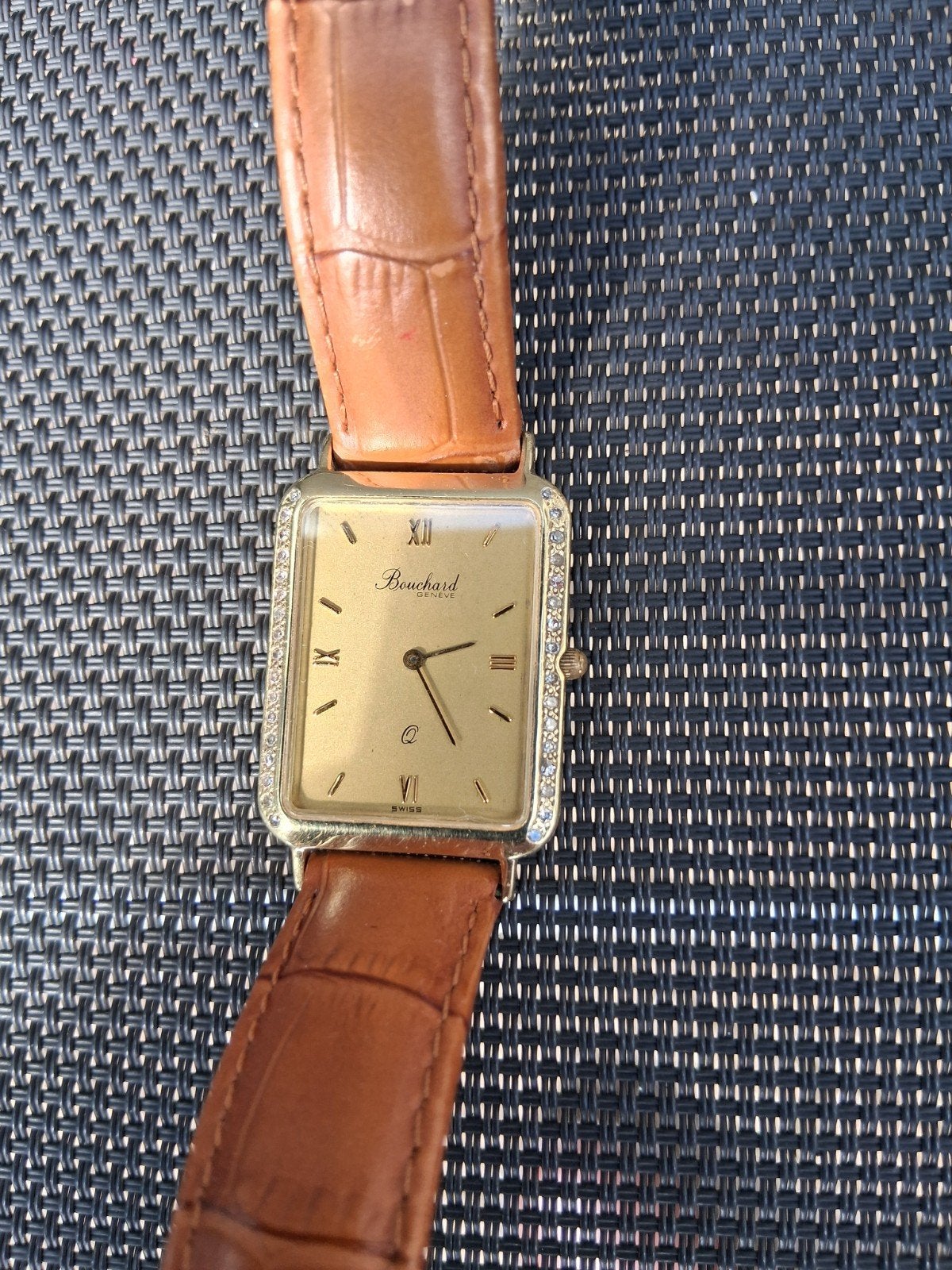 Bouchard 14K Gouden Horloge met Briljantjes, Overige merken, Ophalen of Verzenden, Zo goed als nieuw, Goud