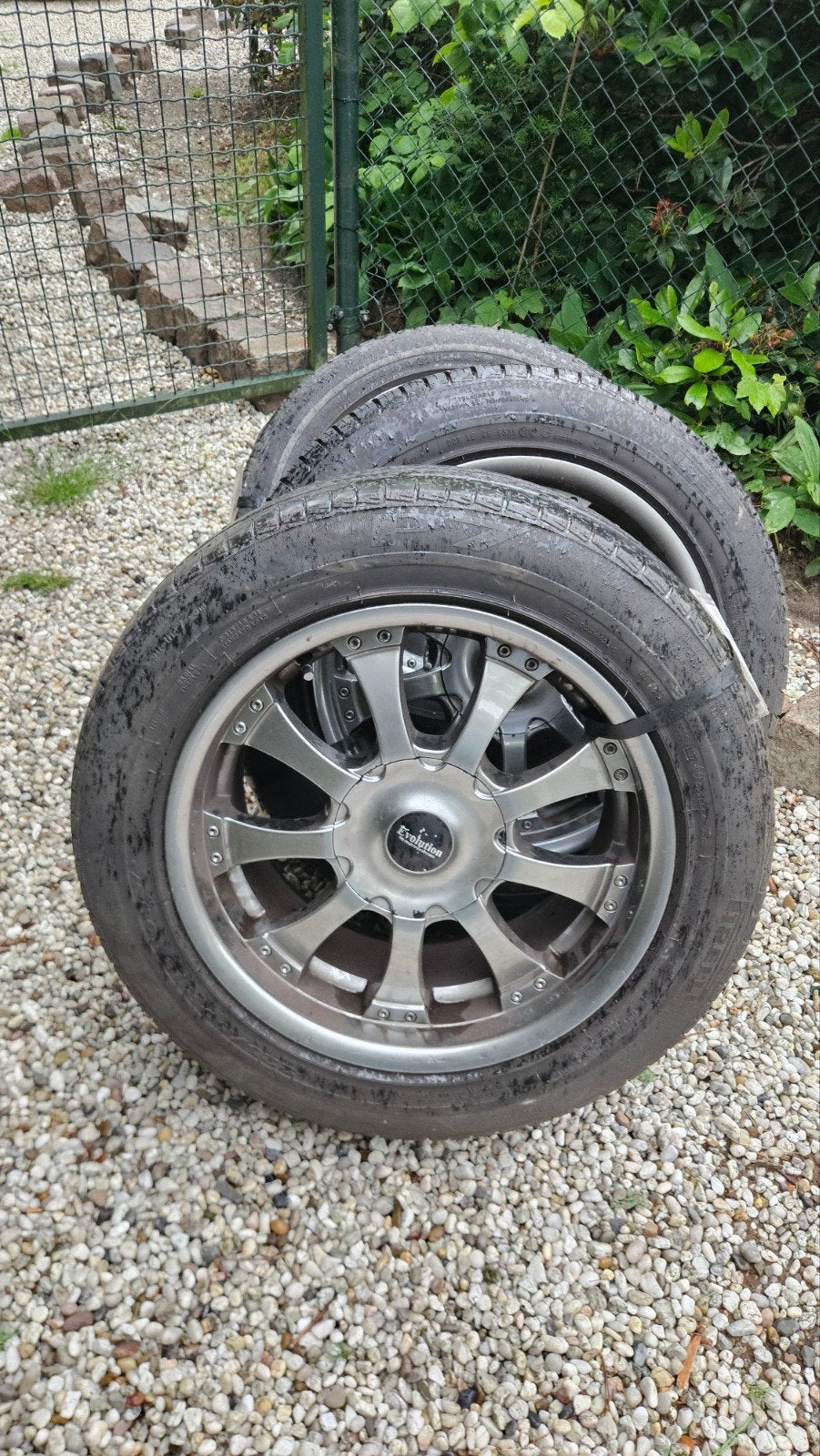 18 inch Evolution Chrysler velgen 5x115 pirelli, Ophalen, 18 inch, Banden en Velgen, Zomerbanden