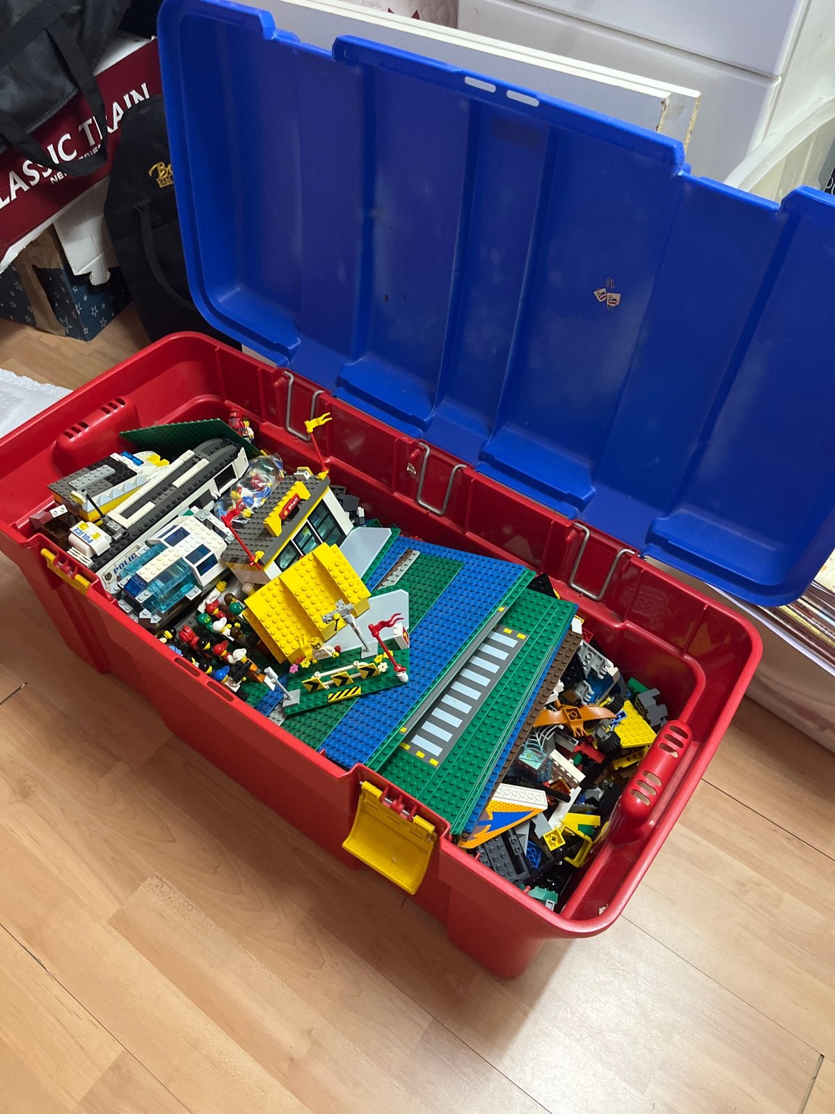 Grote bak vol diverse LEGO stenen en onderdelen, Ophalen, Gebruikt, Inclusief extra onderdelen, Lego