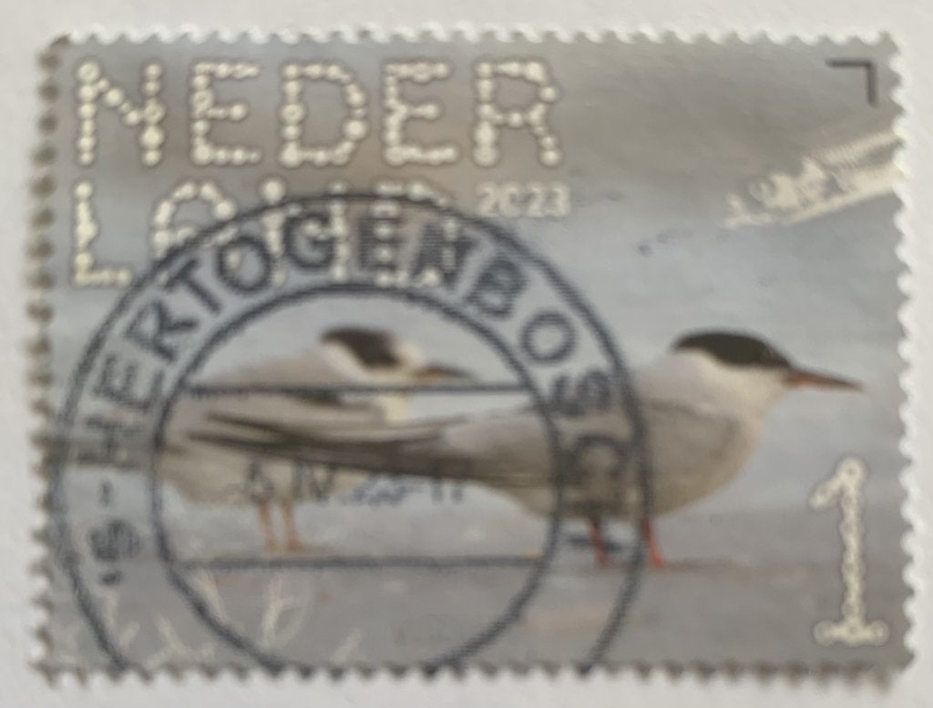 BDN 2023 Marker Wadden 4e links Visdief, Verzenden, Gestempeld