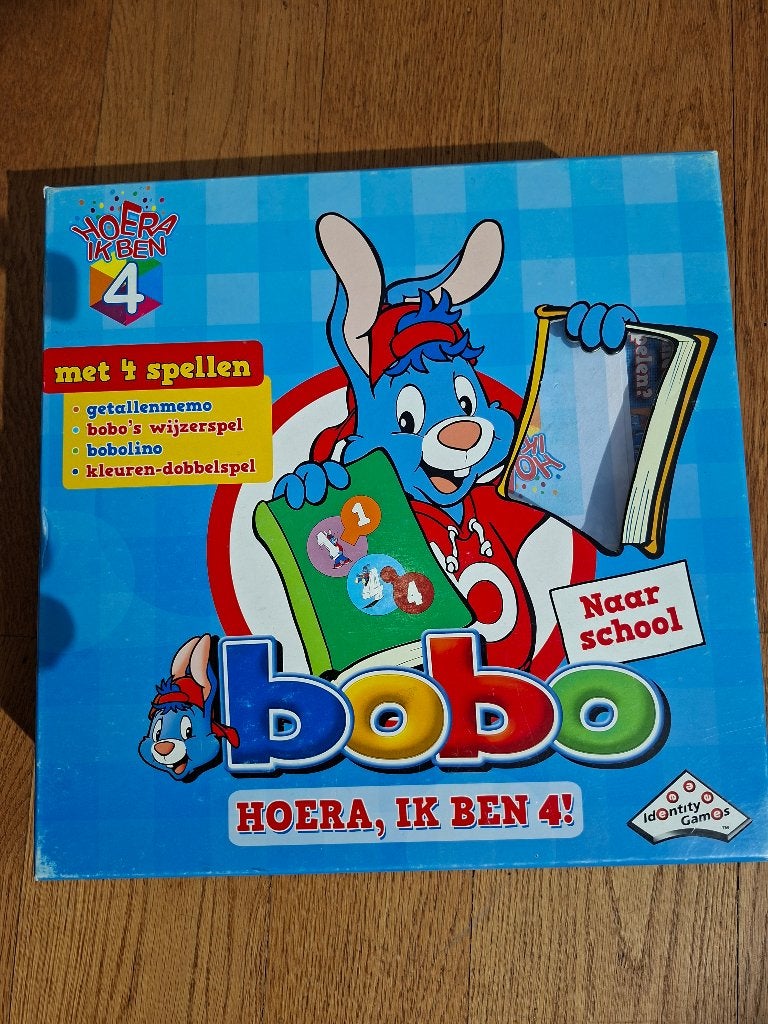 Bordspel: Bobo-Hoera Ik Ben 4!, Ophalen of Verzenden, Zo goed als nieuw