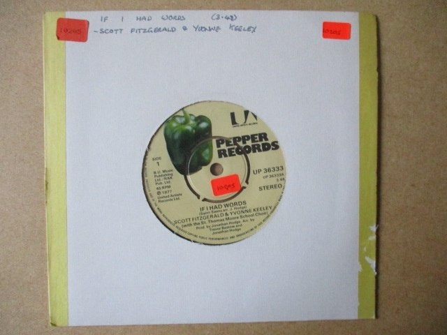 s1979 scott fitzgerald / yvonne keeley - if i had words 3, Ophalen, Gebruikt, 7 inch, Overige genres