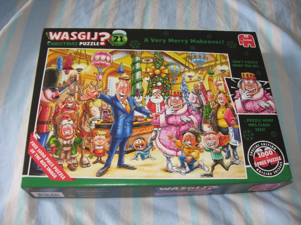 Wasgij 21 A VERY MERRY MAKEOVER! 2X 1000 STUKJES NIEUW, Ophalen of Verzenden, 500 t/m 1500 stukjes, Nieuw, Legpuzzel