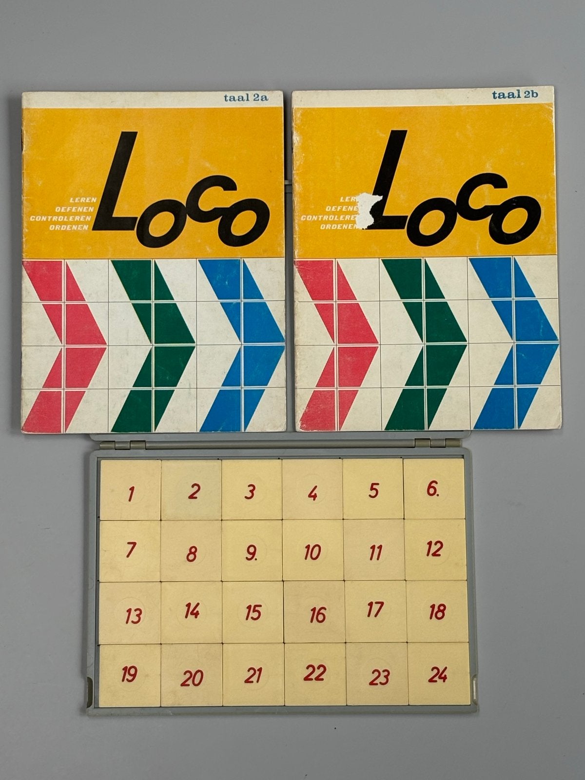 Vintage LOCO Leersysteem met Boekjes - Educatief Spel, Ophalen of Verzenden, Gebruikt, Taal en Lezen