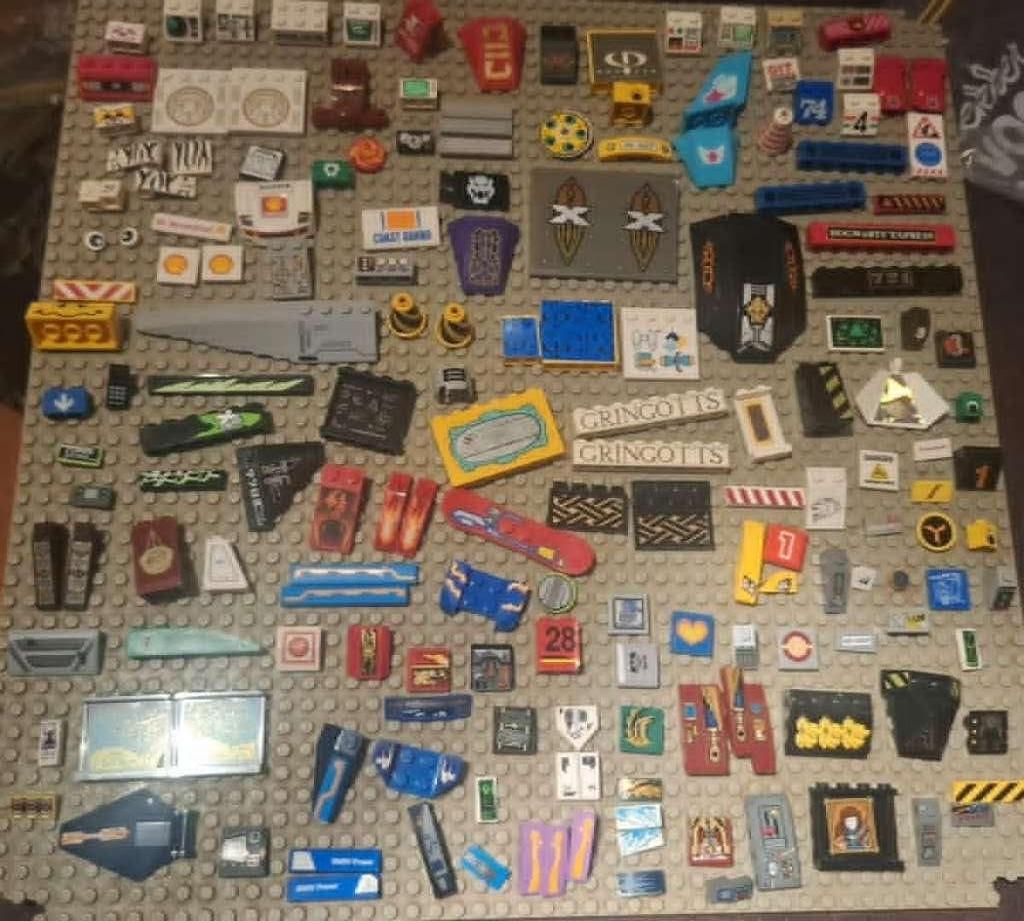 bedrukte of bestickerde blokjes, Gebruikt, Overige thema's, Lego, Overige typen