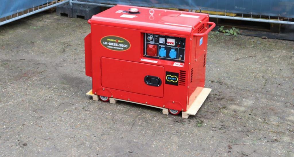 Aggregaat/generator Diesel 9500w nieuw gratis bezorging, Dieselolie, Geluidgedempt, Nieuw, Ophalen of Verzenden