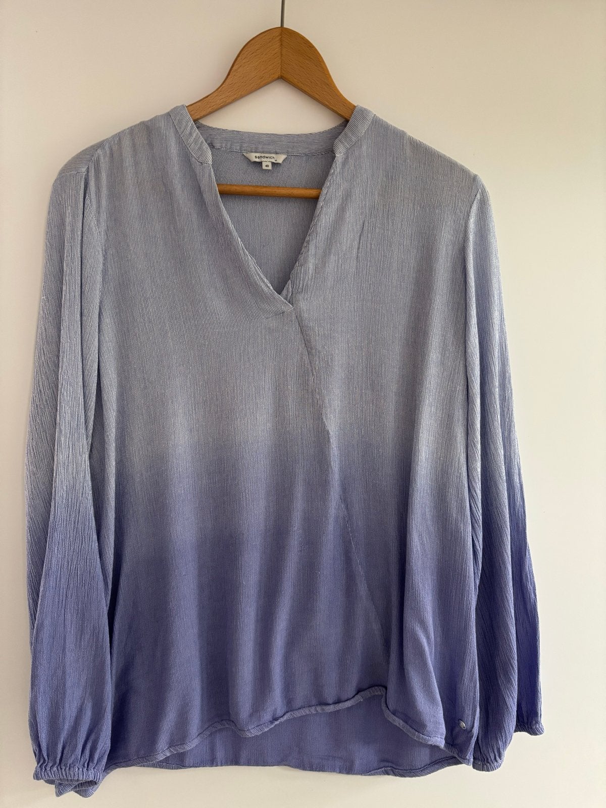Sandwich blouse met ombre effect, maat M, Kleding | Dames, Maat 38/40 (M), Blauw, Ophalen of Verzenden, Zo goed als nieuw