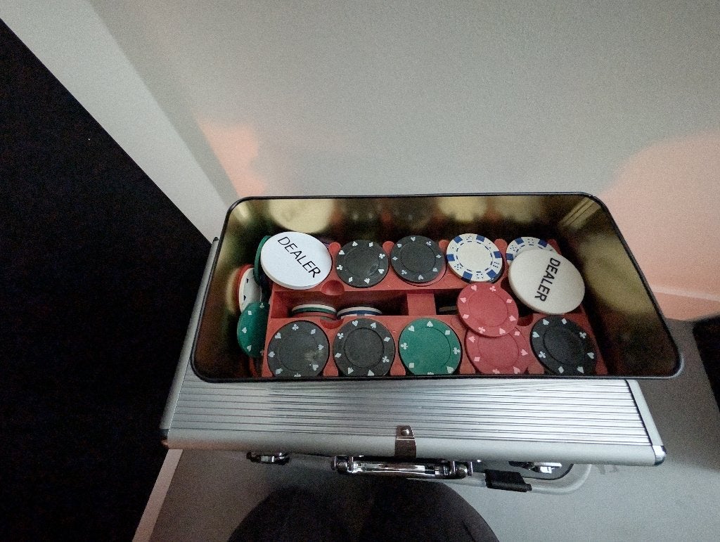 Pokerset, Ophalen, Zo goed als nieuw
