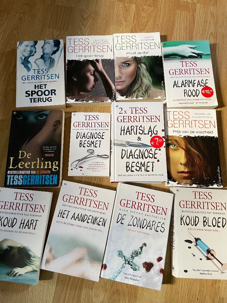 12 boeken van Tess Gerritsen, Boeken, Ophalen of Verzenden, Zo goed als nieuw, Tess Gerritsen, Nederland