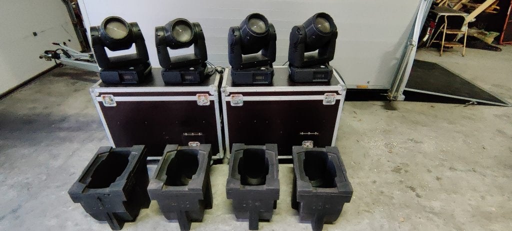 4x Martin Mac 250 wash + inlay + 2x flightcase, Muziek en Instrumenten, Licht en Laser, Gebruikt, Licht, Ophalen