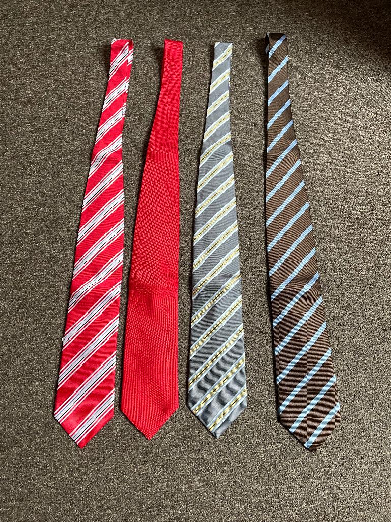4 nieuwe stropdassen, Kleding | Heren, Stropdassen, Ophalen of Verzenden, Nieuw, Overige kleuren