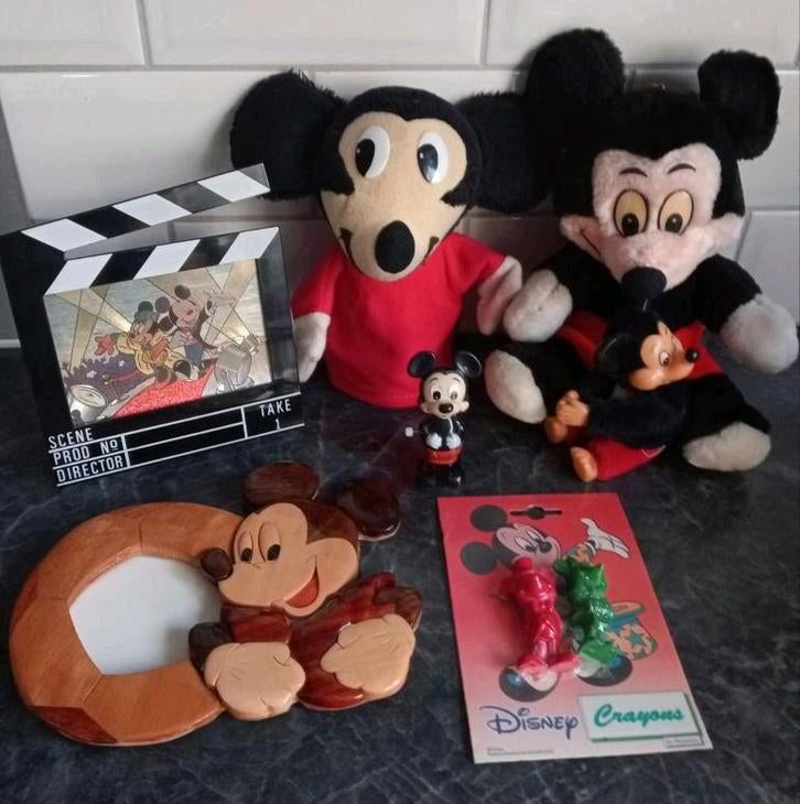 7 x Mickey mouse vintage      €15samen, Ophalen, Zo goed als nieuw, Beeldje of Poppetje