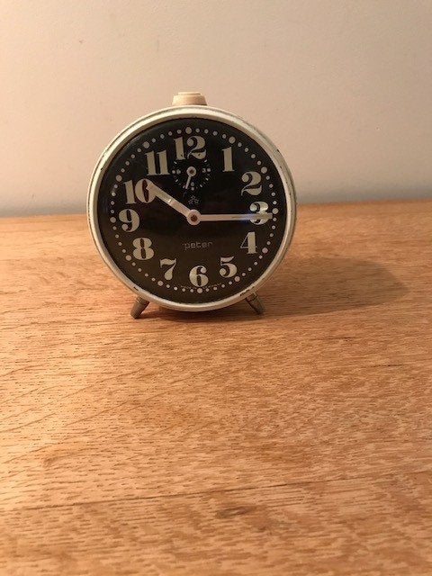 Vintage retro wekker - Peter, Witgoed en Apparatuur, Wekkers, Ophalen of Verzenden