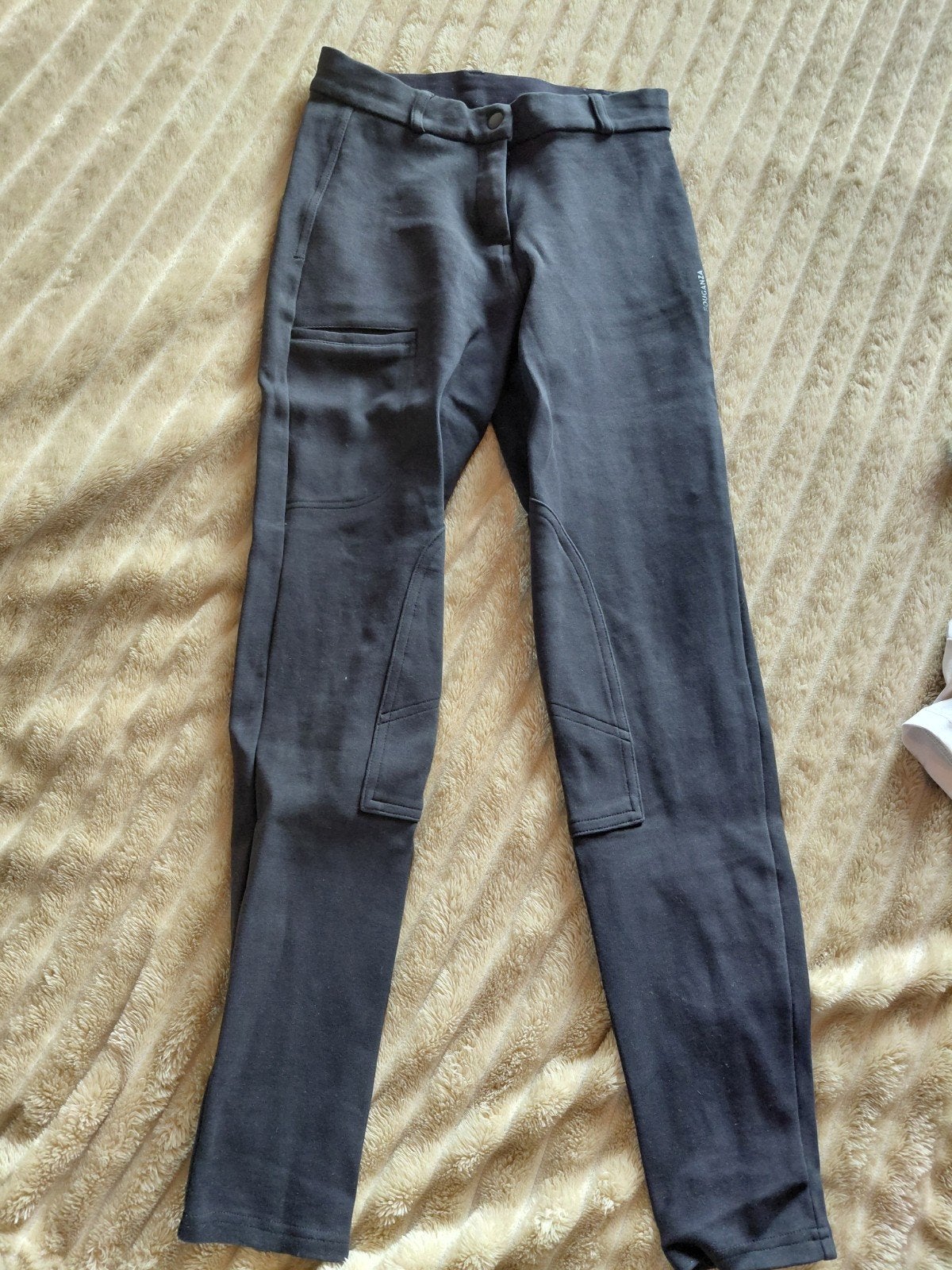Fouganza rijbroek maat S (36) zwart, Kleding | Dames, Zwart, Ophalen of Verzenden, Maat 36 (S), Lang