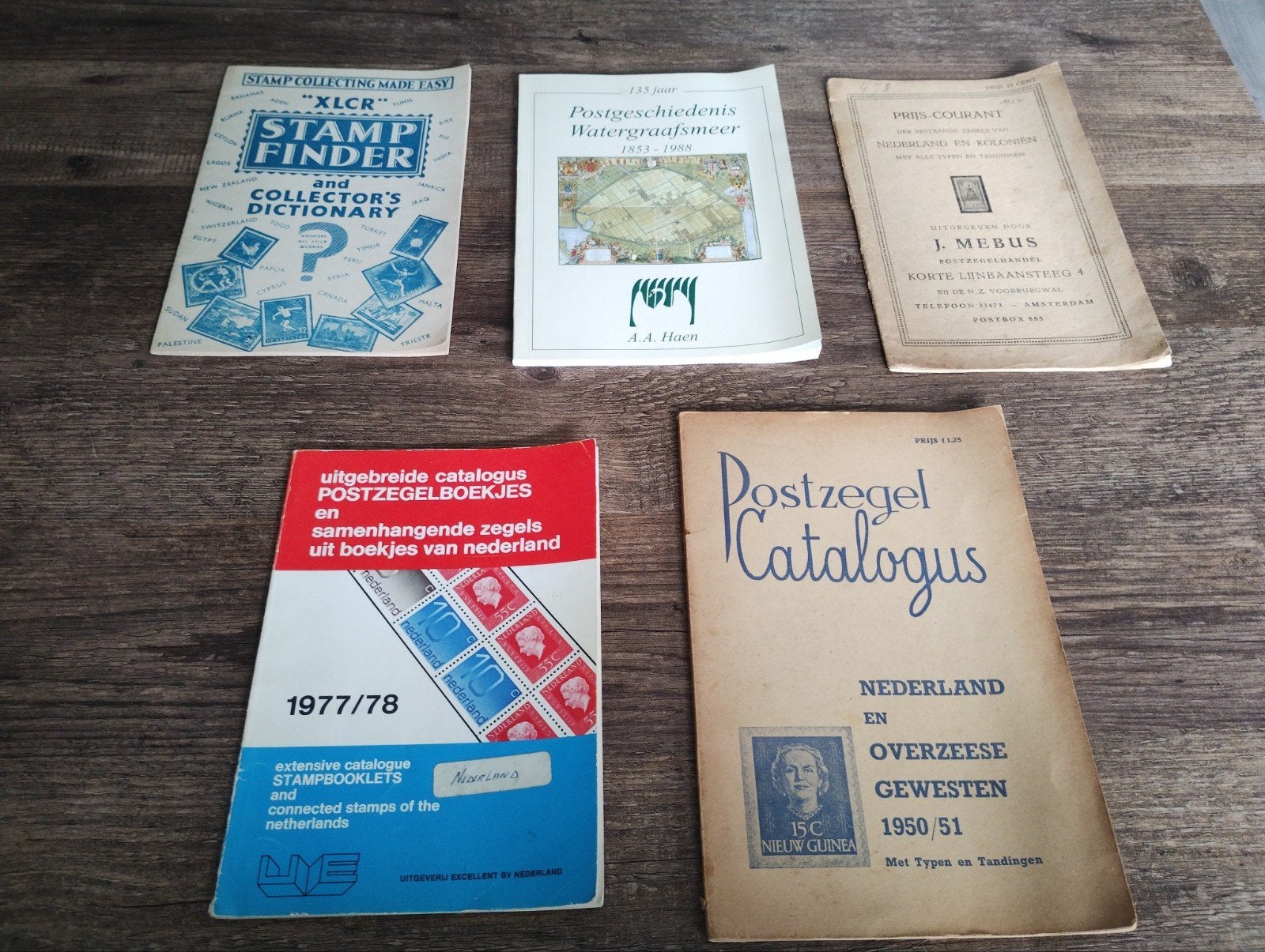 Serie van Oude Postzegel catalogussen, Ophalen of Verzenden, Catalogus