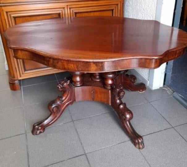 Antiek salon tafel vossen kop, Antiek en Kunst, Antiek | Meubels | Tafels, Ophalen of Verzenden