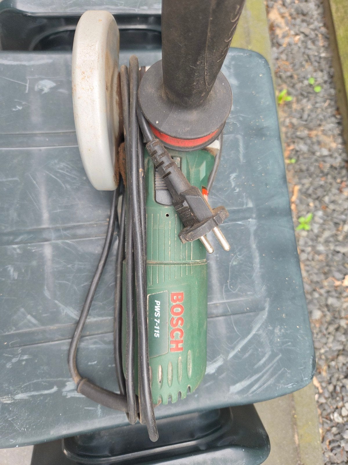 Bosch PWS 7-115 Haakse Slijpmachine met Diamantschijf, Ophalen of Verzenden, Gebruikt, Minder dan 700 watt, Haakse handslijpmachine