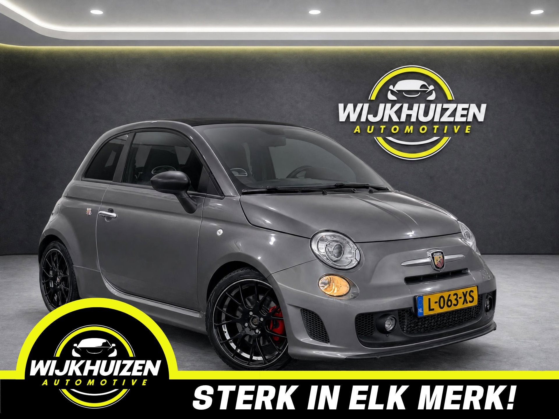 Fiat 500 C 1.4-16V Abarth Cabrio met 135 PK ! Leder ! Climat, Auto's, Fiat, Voorwielaandrijving, Euro 5, 4 cilinders, Cabriolet