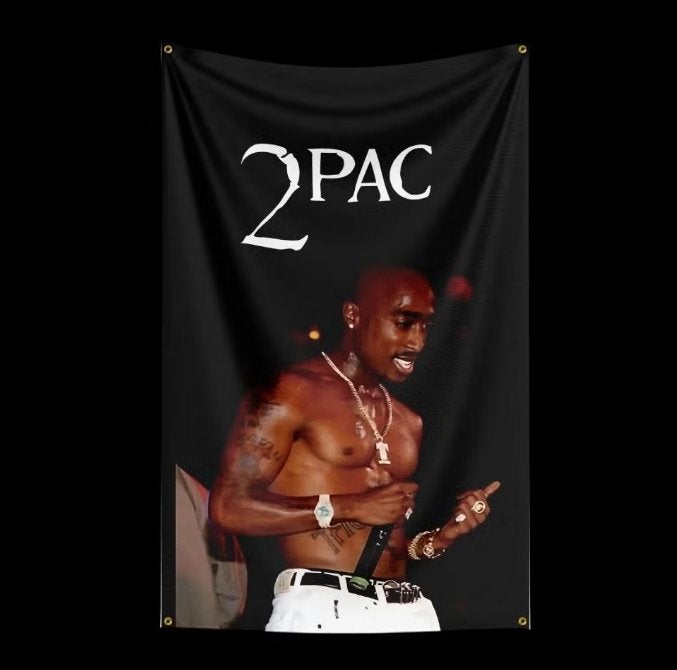 Grote vlaggen 2pac / Tupac Shakur (150x90cm), Ophalen of Verzenden, Nieuw