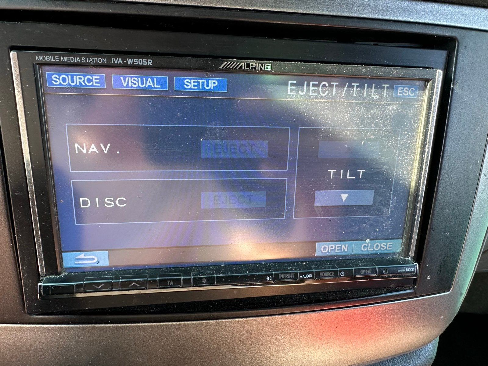 Alpine IVA-W505R Radio Navi Bluetooth Vito Viano Mercedes, Auto diversen, Ophalen of Verzenden, Gebruikt