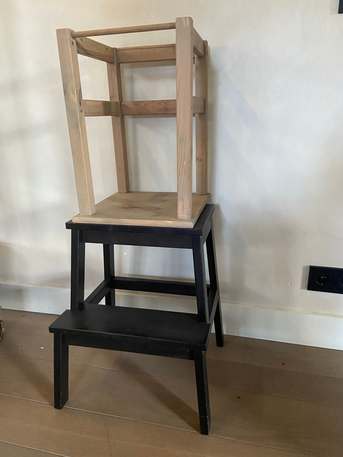 IKEA leertower/ leertoren hack, Ophalen, Gebruikt, Meegroeistoel