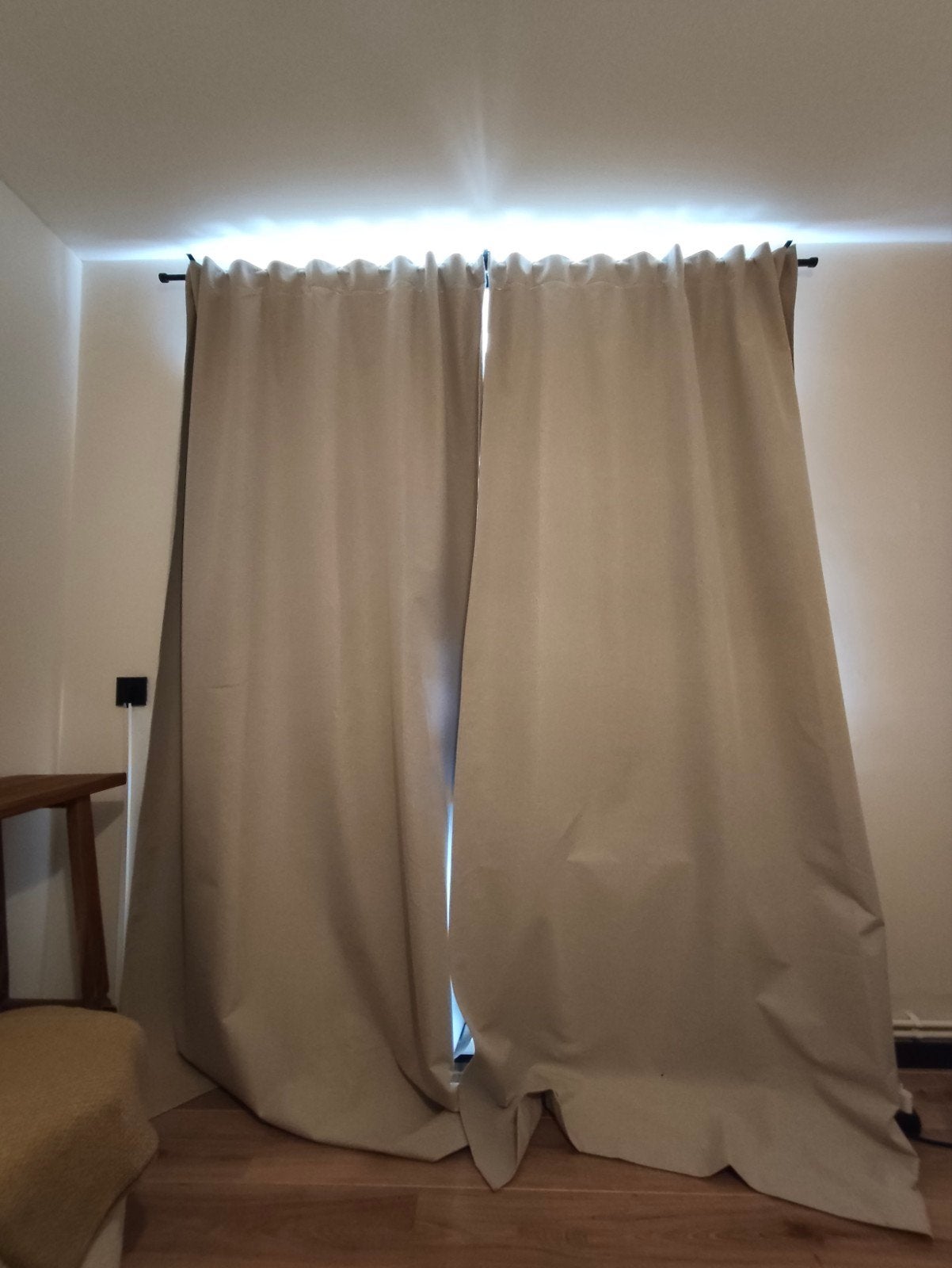 H&M HOME Gordijnen met IKEA BEKRÄFTA Gordijnroede, Ophalen, Overige merken, Zo goed als nieuw, Gordijn
