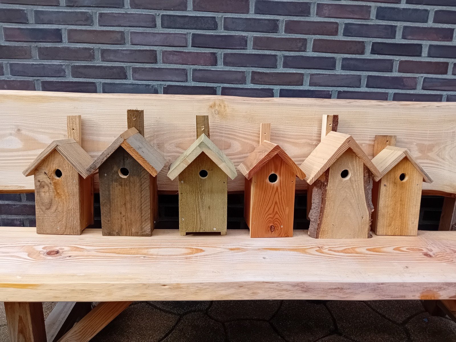Vogelhuisje nestkastje pimpelmees koolmees roodborstje, Ophalen of Verzenden, Nieuw