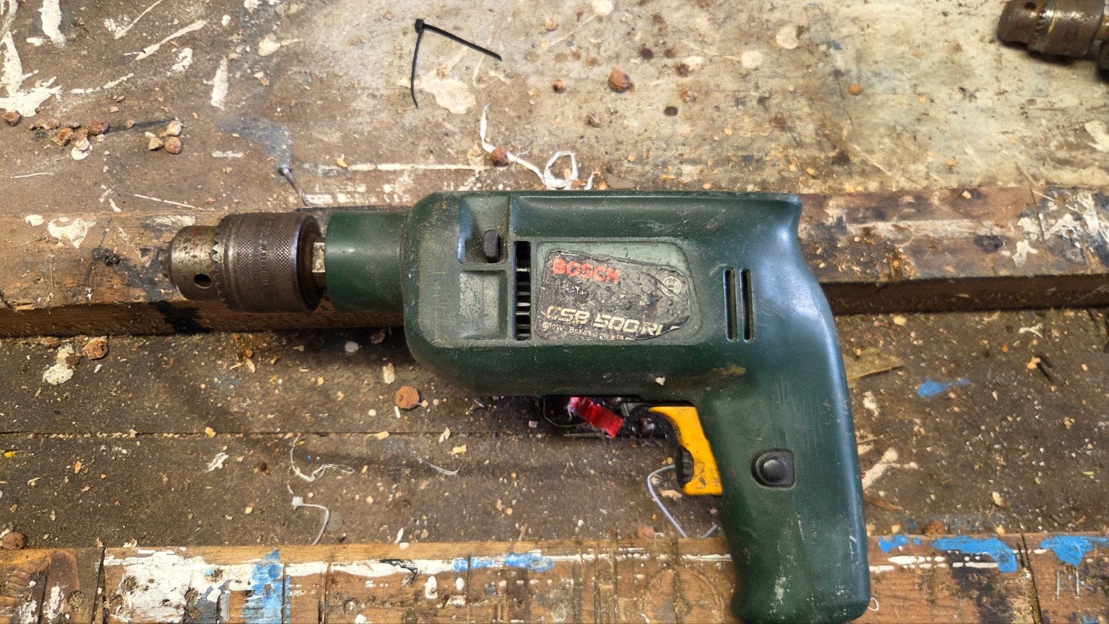 Bosch CSB 500 RLE Boormachine - 500W Klopboor, Doe-het-zelf en Verbouw, Gebruikt, Klopboormechanisme, 400 tot 600 watt, Ophalen