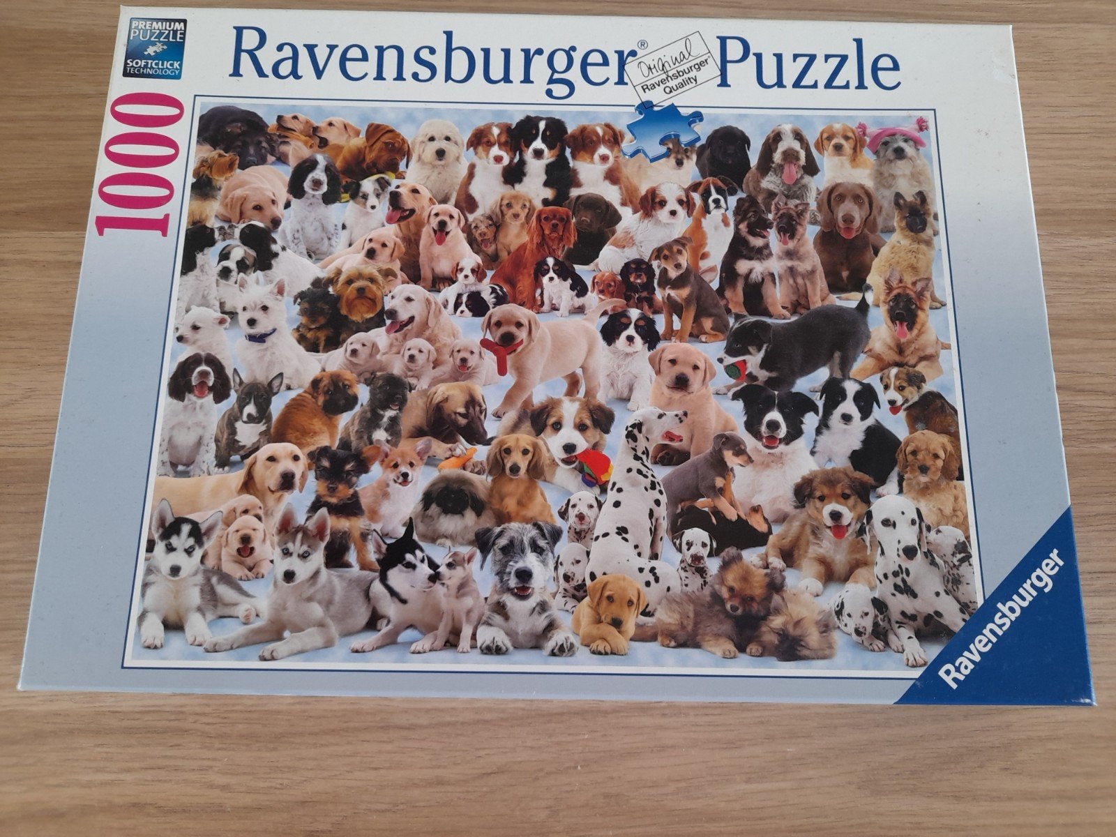 Ravensburger puzzel honden, 1000 st., Ophalen, 500 t/m 1500 stukjes, Zo goed als nieuw, Legpuzzel