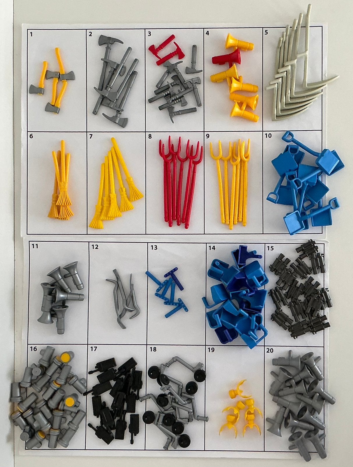 Playmobil gereedschap etc (B), Ophalen of Verzenden, Gebruikt, Losse onderdelen