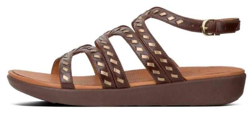 Fitflop Strata Gladiator Whipstitch sandalen, nieuw in doos, Bruin, Nieuw, Fitflop, Sandalen of Muiltjes
