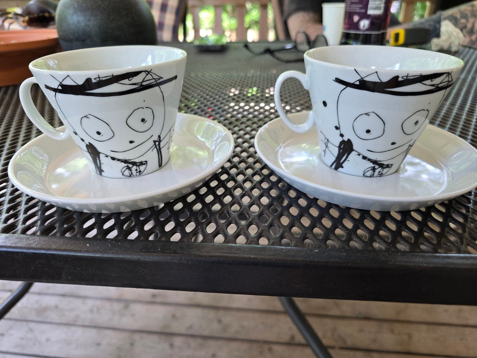 2x Poul Pava by Aida Limited Edition 2017 kop en schotel, Huis en Inrichting, Keuken | Servies, Gebruikt, Keramiek, Ophalen of Verzenden