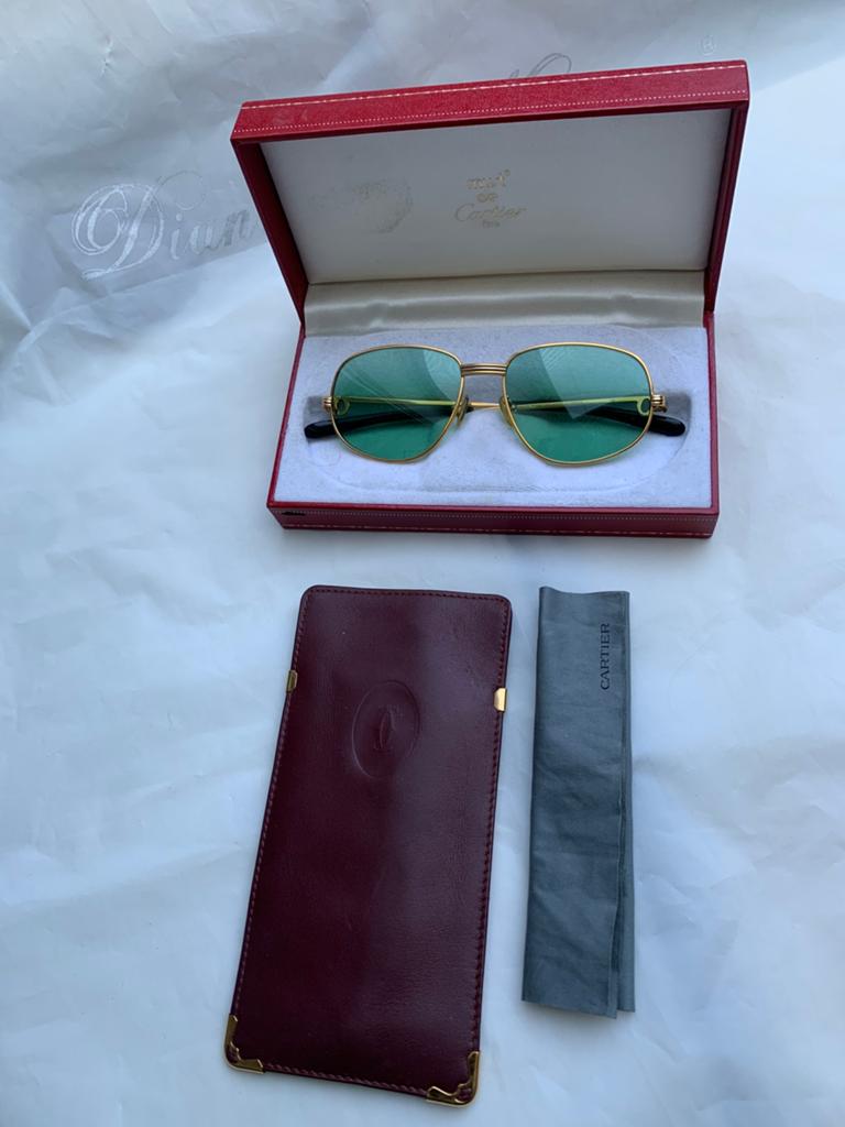 Cartier montuur 22k verguld, Sieraden, Tassen en Uiterlijk, Zonnebrillen en Brillen | Heren, Overige merken, Overige kleuren, Ophalen of Verzenden