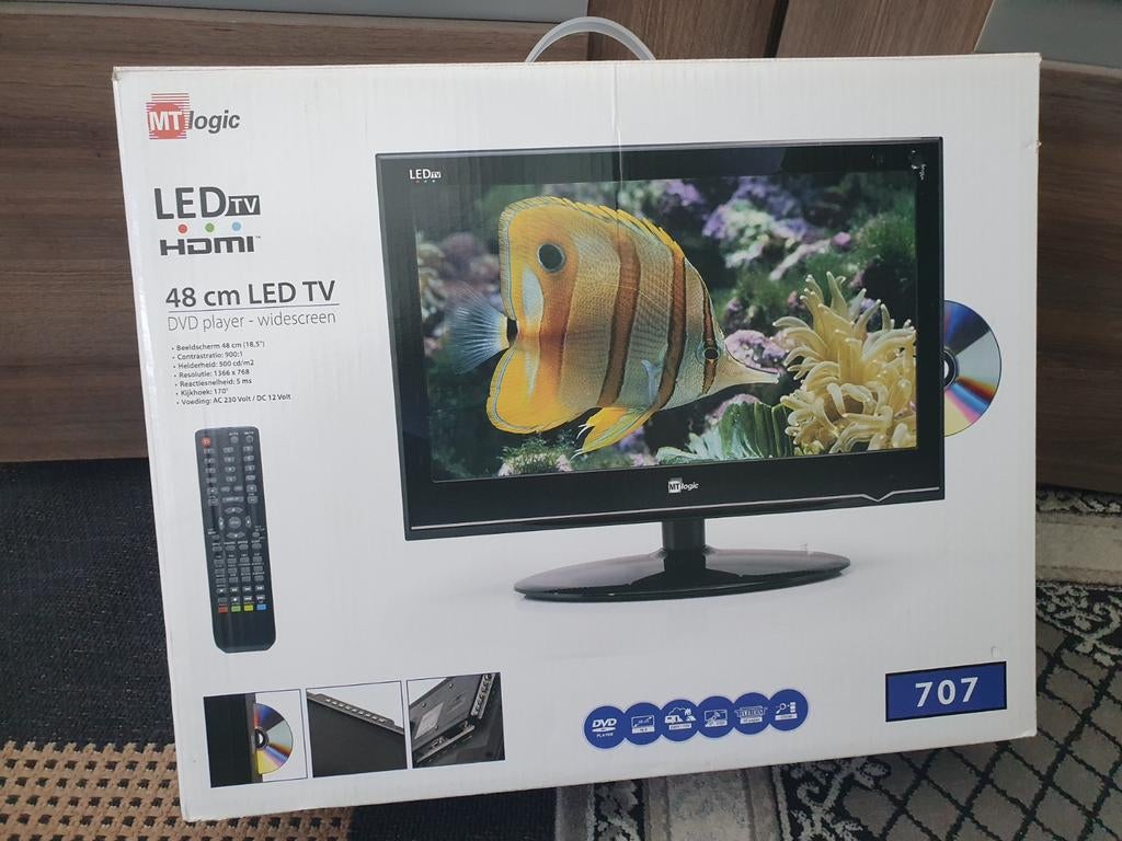 Full hd Led tv met Ingebouwde dvd/hdmi, Ophalen of Verzenden, Zo goed als nieuw, 50 Hz, Overige merken