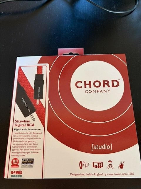 Chord Shawline Digital coax 1m, Audio, Tv en Foto, Audiokabels en Televisiekabels, Ophalen of Verzenden, Zo goed als nieuw, Minder dan 2 meter