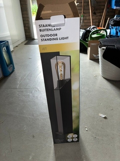 staande buitenlamp, Tuin en Terras, Minder dan 50 watt, Staande lamp, Aluminium, Ophalen of Verzenden