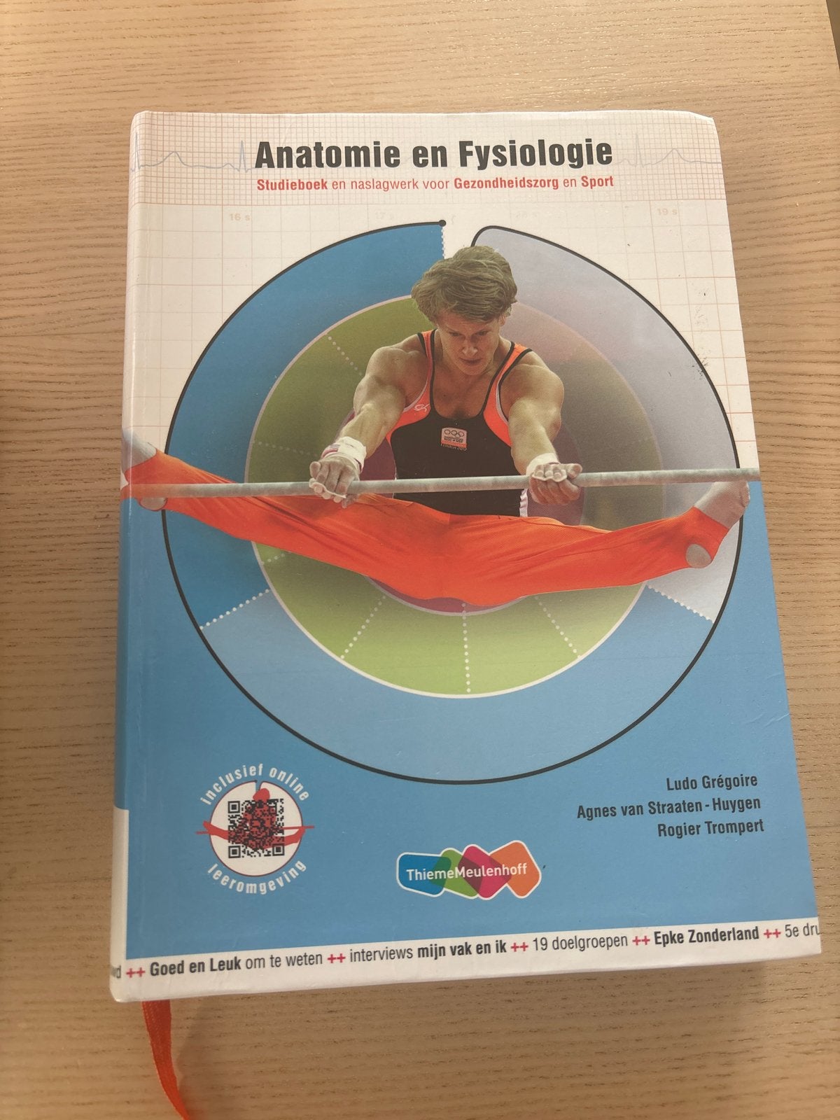 Anatomie en Fysiologie - Studieboek HBO-niveau, Ophalen of Verzenden, Beta, Zo goed als nieuw, HBO