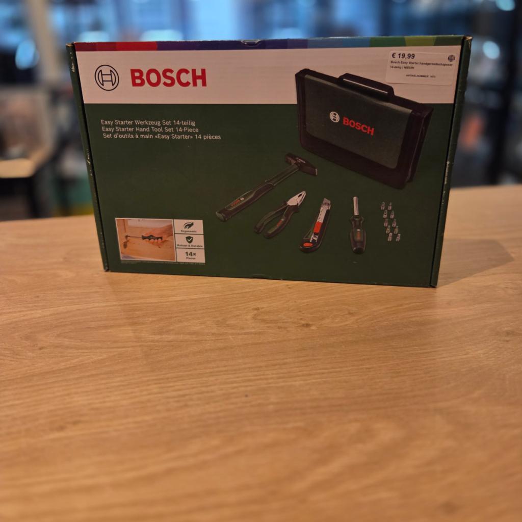 Bosch Easy Starter handgereedschapsset - 14-delig | NIEUW, Bosch, Nieuw, Support@bosch.com, Robert Bosch GmbH
Robert-Bosch-Platz 1
70839 Gerlingen-Schillerhöhe
Germany