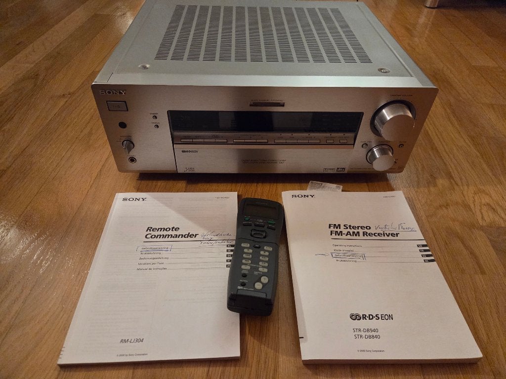 Sony STR-DB940 Receiver QS zilver RM-LJ304 afstandsbediening, Ophalen, Zo goed als nieuw, 60 tot 120 watt, Sony